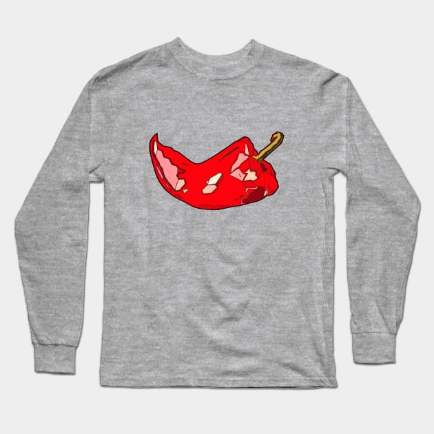 Chilli Long Sleeve T-Shirt by minniemorrisart